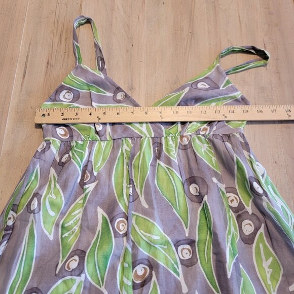 Vince Sundress Lined Empire Waist With Pockets Side Zip Size 4 Silk Cotton Blend - Picture 7 of 13